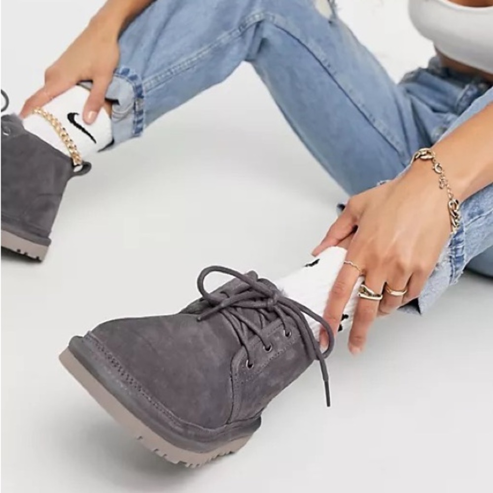 UGG Women's Dark Gray Suede Ankle Boots